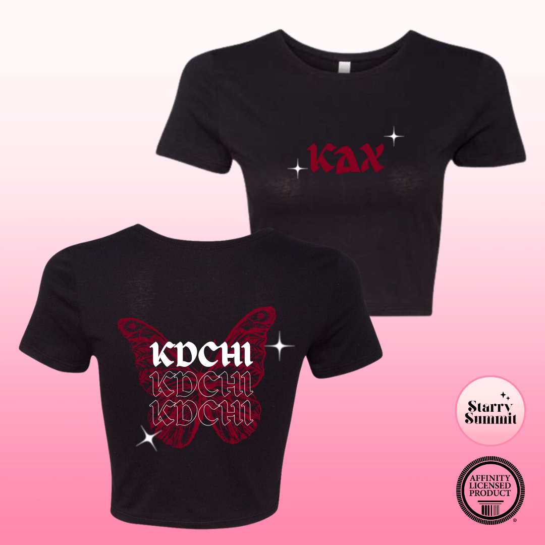Kappa Delta Chi - Butterfly Crop T-Shirt