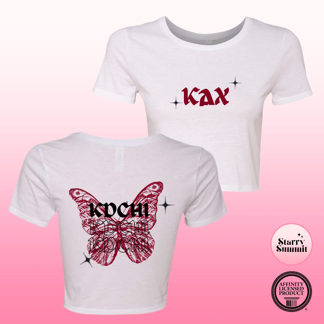 Kappa Delta Chi - Butterfly Crop T-Shirt