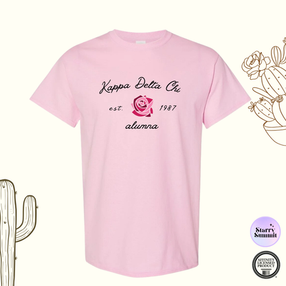 Kappa Delta Chi - El Paso Collection - No Sew Rose Alumna T-Shirt