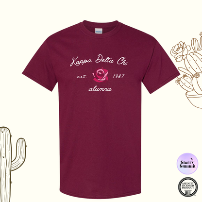 Kappa Delta Chi - El Paso Collection - No Sew Rose Alumna T-Shirt