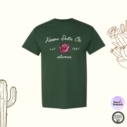 Kappa Delta Chi - El Paso Collection - No Sew Rose Alumna T-Shirt