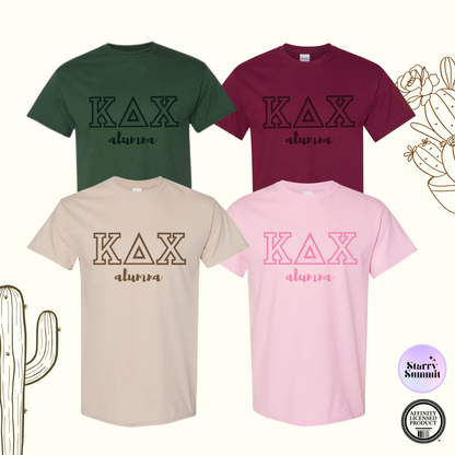 Kappa Delta Chi - El Paso Collection - No Sew Alumna Letters T-Shirt