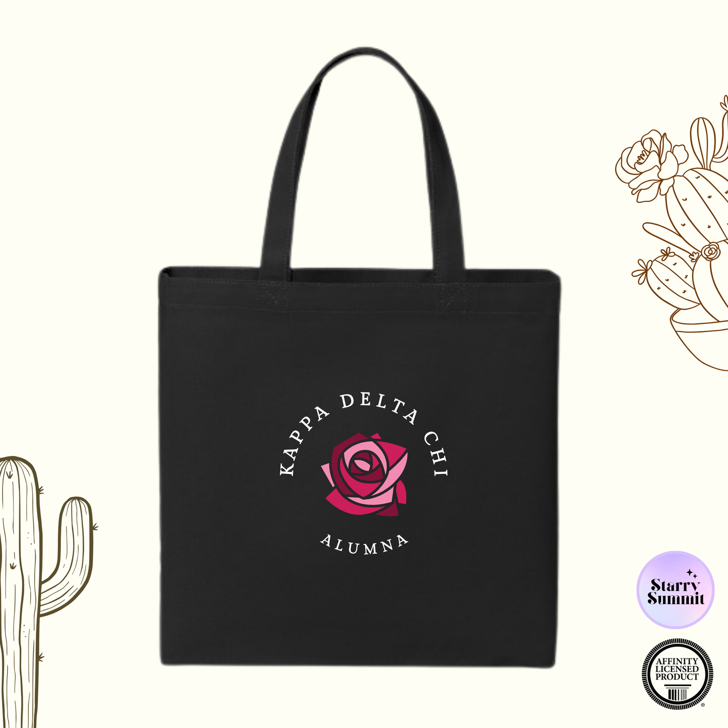 Kappa Delta Chi - El Paso Collection - Alumna and Non-Alumna Rose Tote Bag