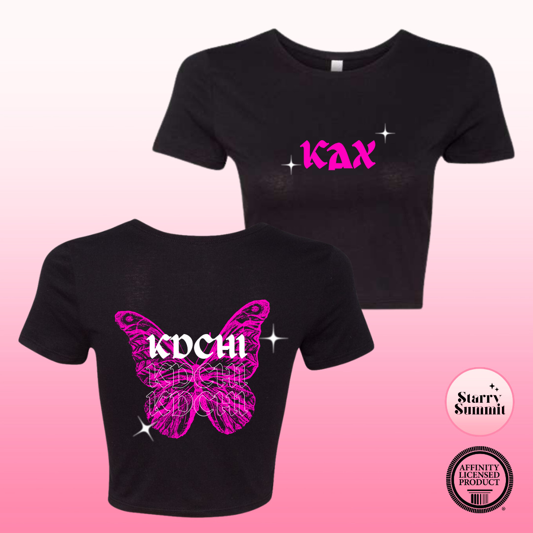 Kappa Delta Chi - Butterfly Crop T-Shirt