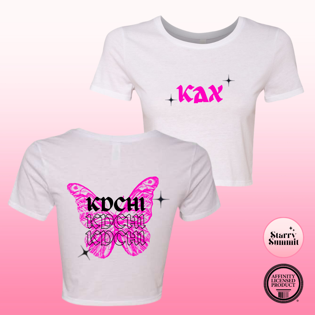 Kappa Delta Chi - Butterfly Crop T-Shirt