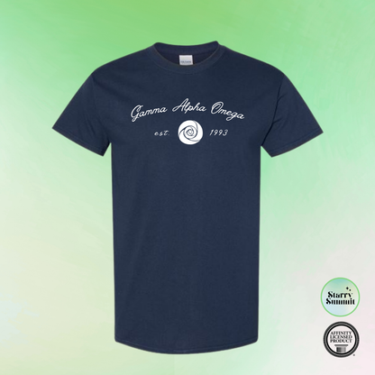 Gamma Alpha Omega - No Sew White Rose T-Shirt