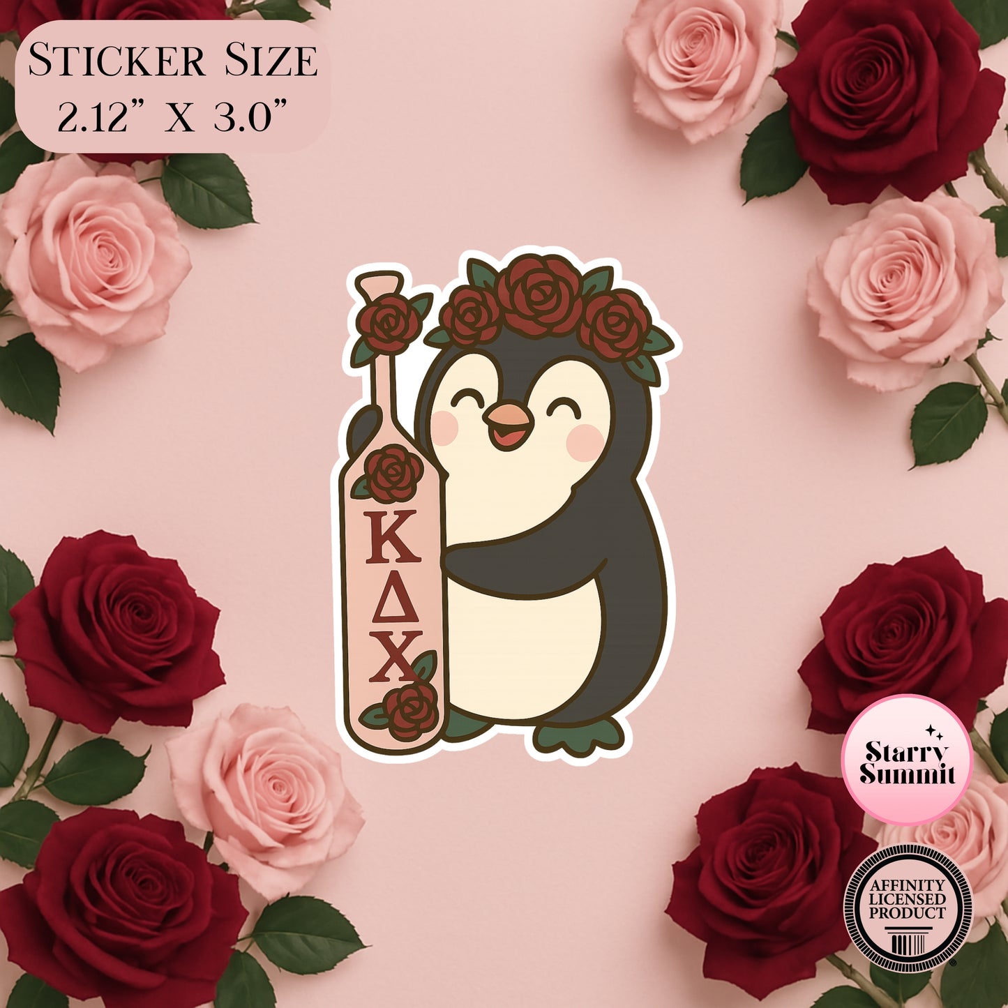 La Penguina Paddle Sticker