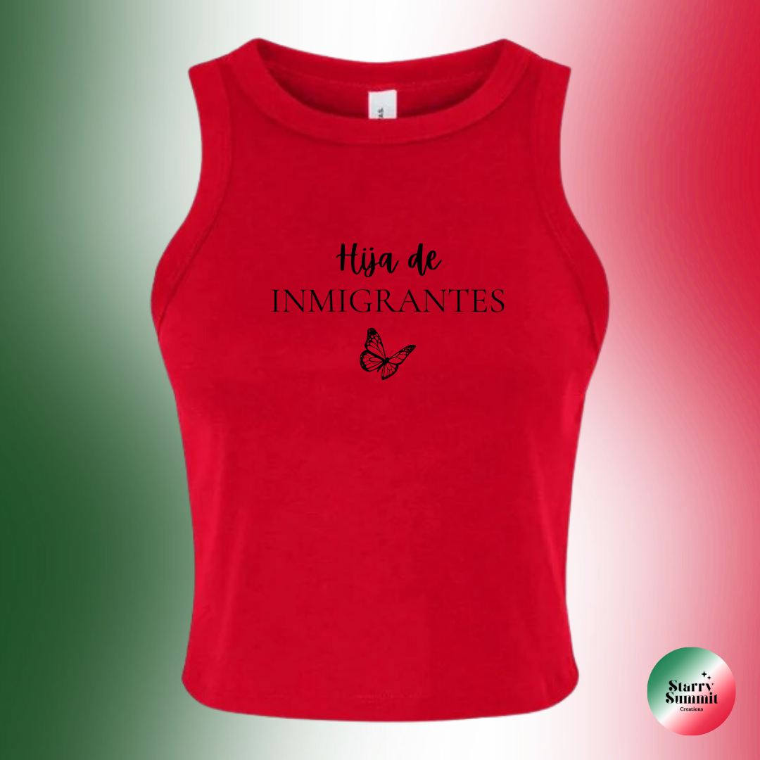 Hija de Inmigrantes Butterfly Racer Tank