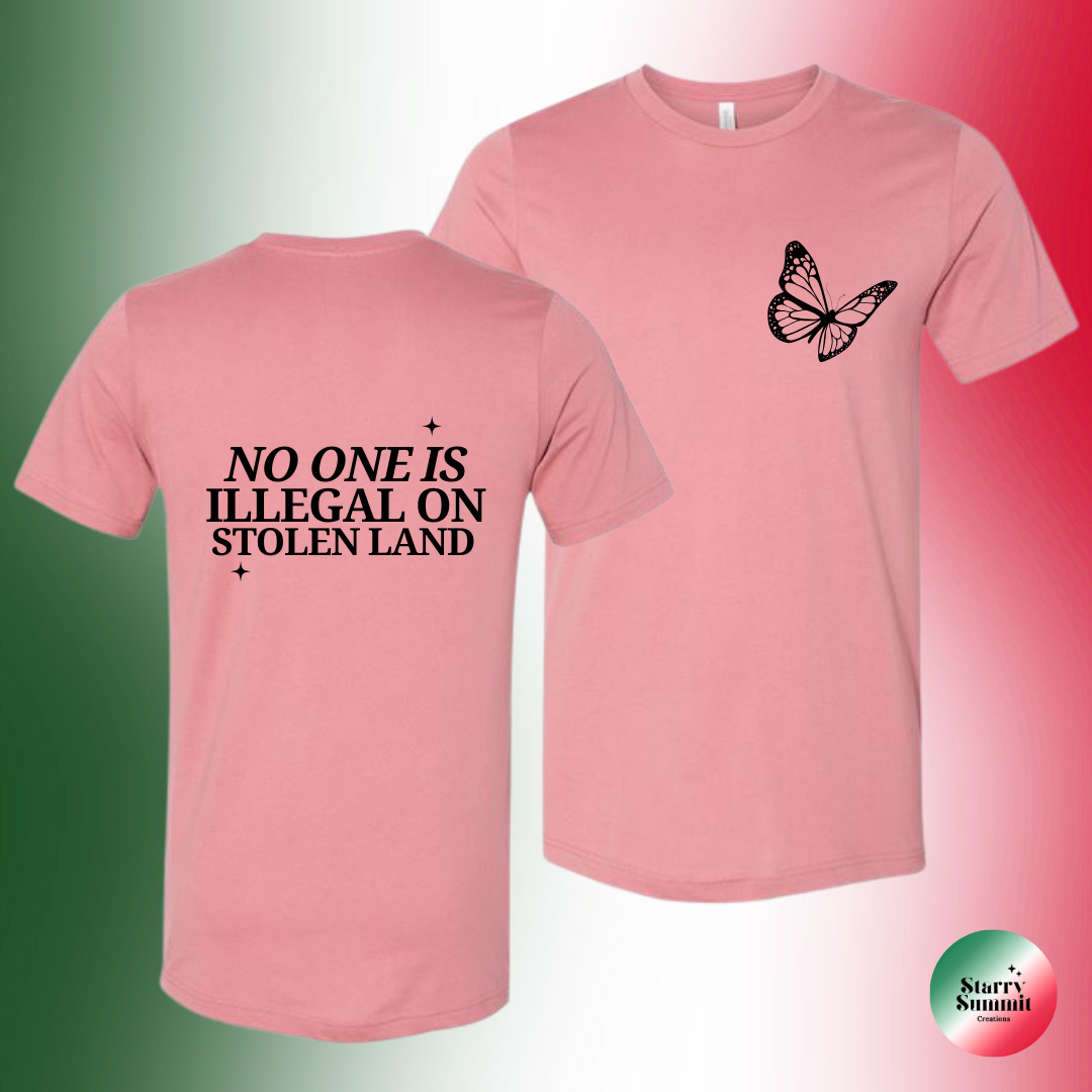 No One is Illegal on Stolen Land T-Shirt