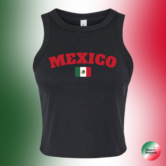 Mexico Flag Racer Tank