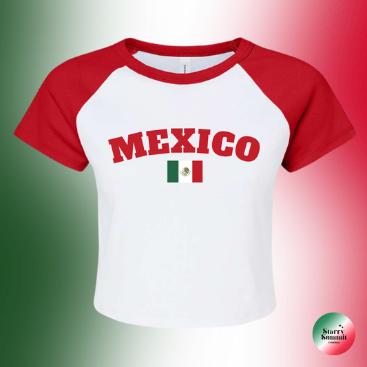 Mexico Flag Crop Top