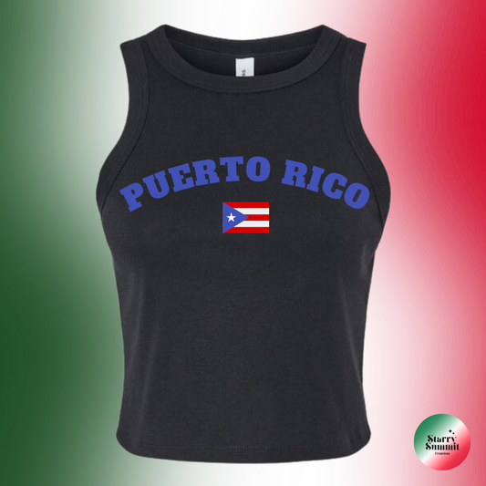 Puerto Rico Flag Racer Tank