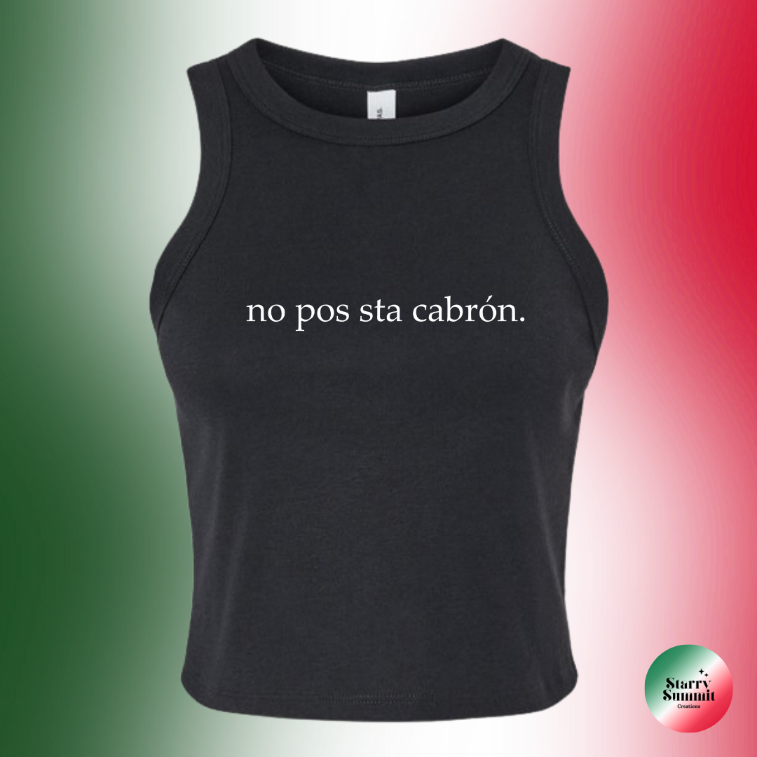 No Pos Sta Cabrón Racer Tank