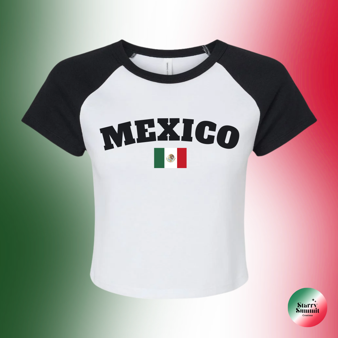 Mexico Flag Crop Top