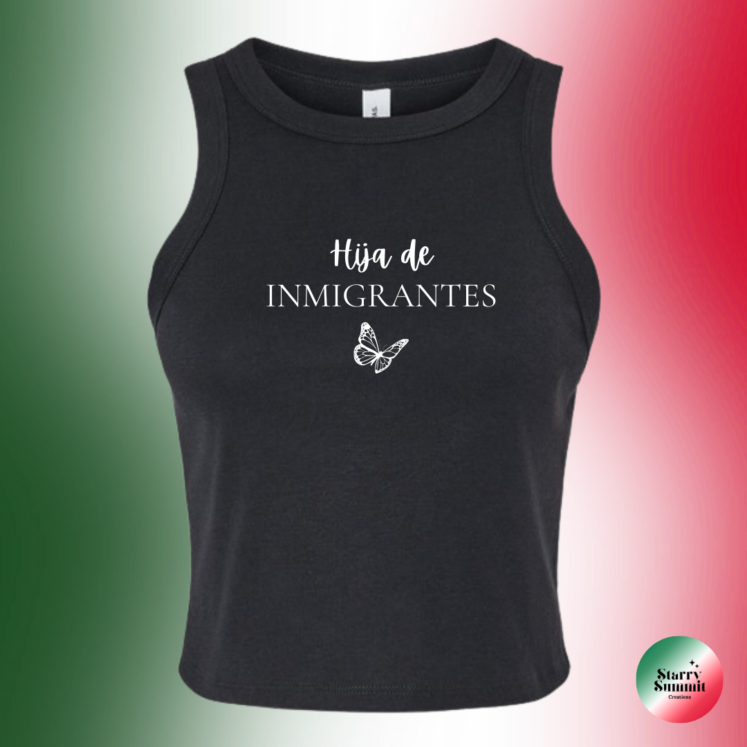 Hija de Inmigrantes Butterfly Racer Tank