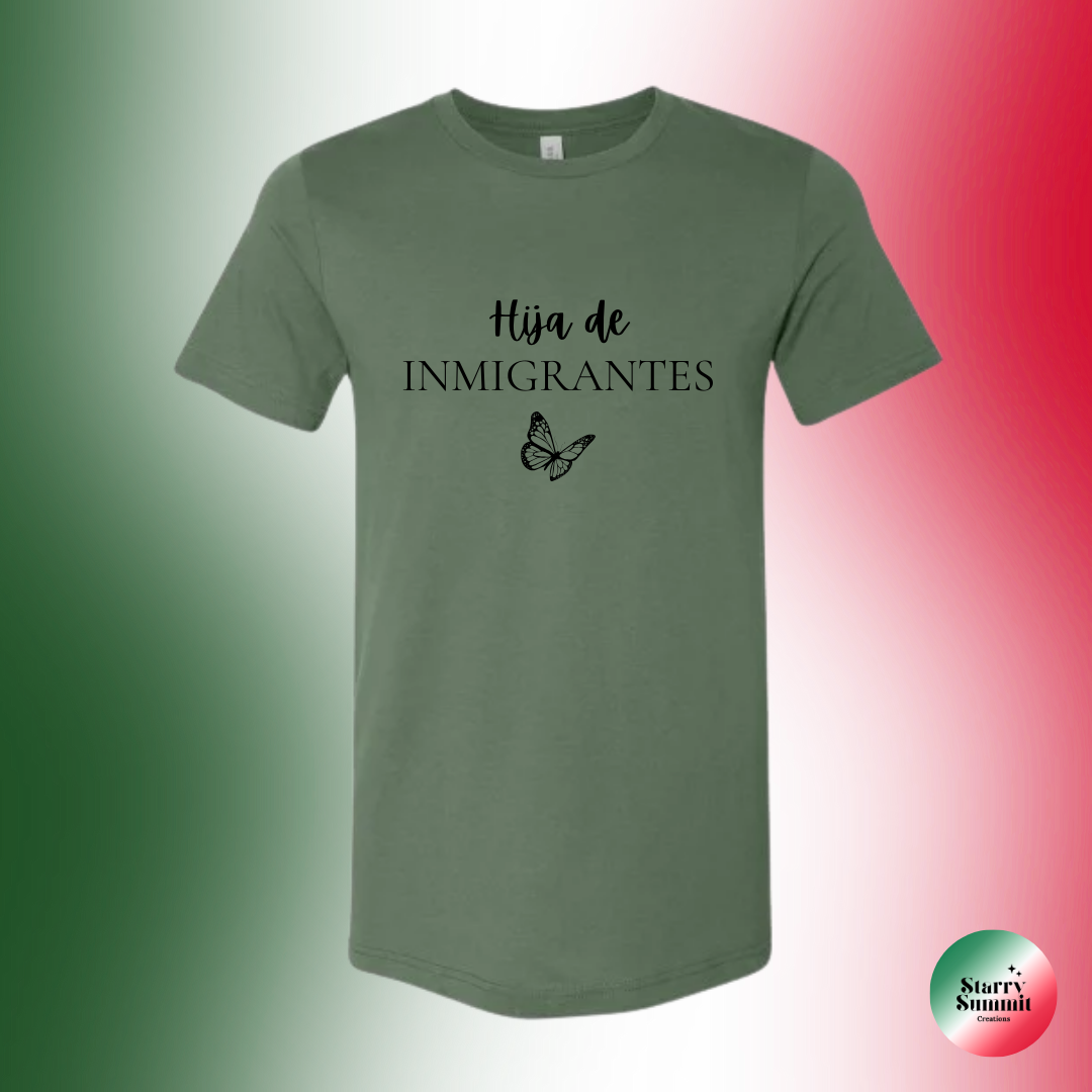 Hija de Inmigrantes Butterfly T-Shirt