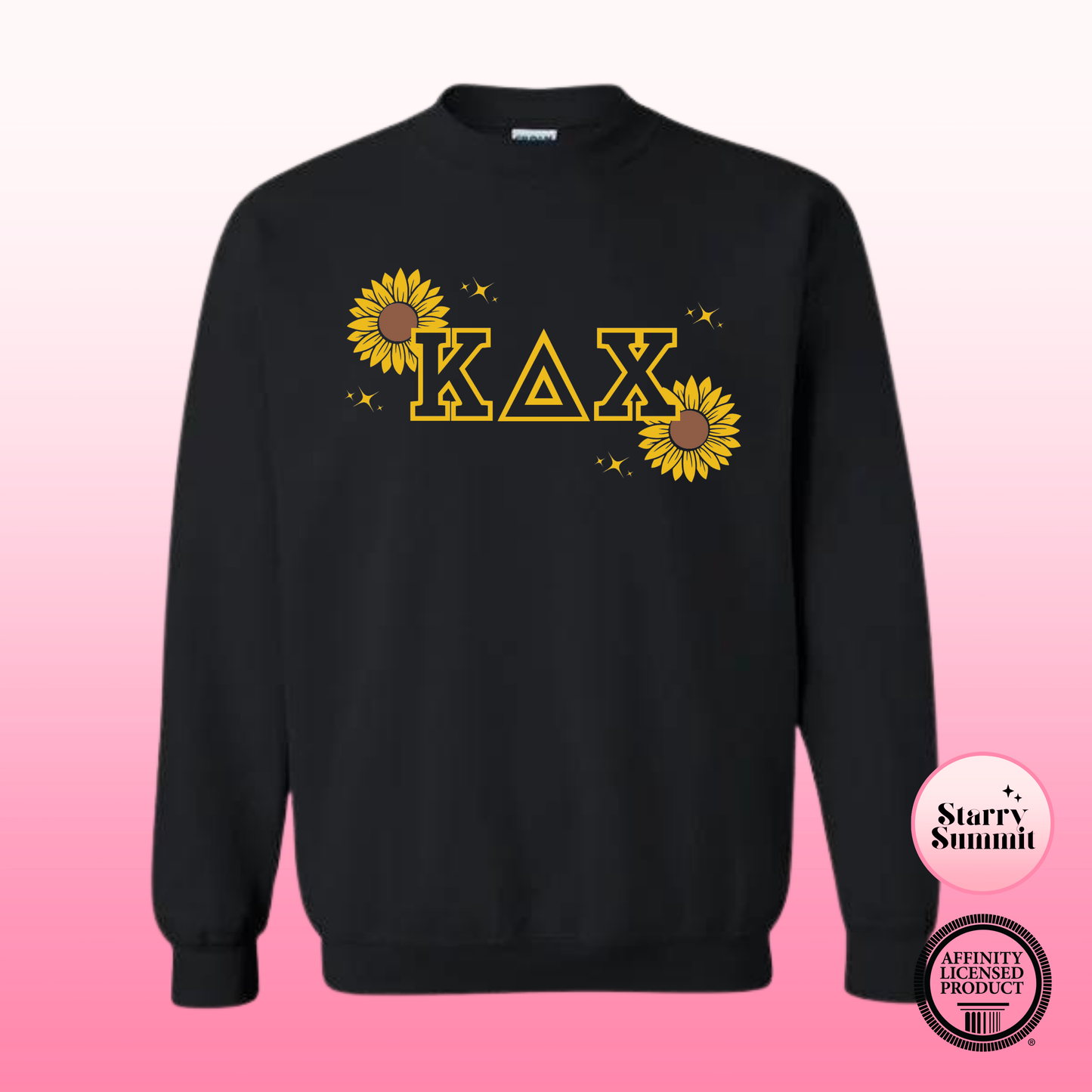 Kappa Delta Chi - Sunflower Letter Crewneck