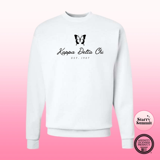 Kappa Delta Chi - Vintage Butterfly Crewneck