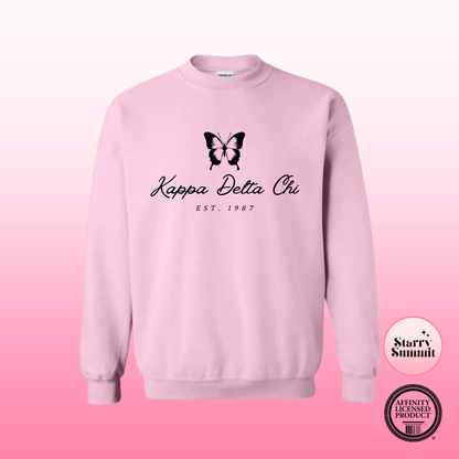 Kappa Delta Chi - Vintage Butterfly Crewneck