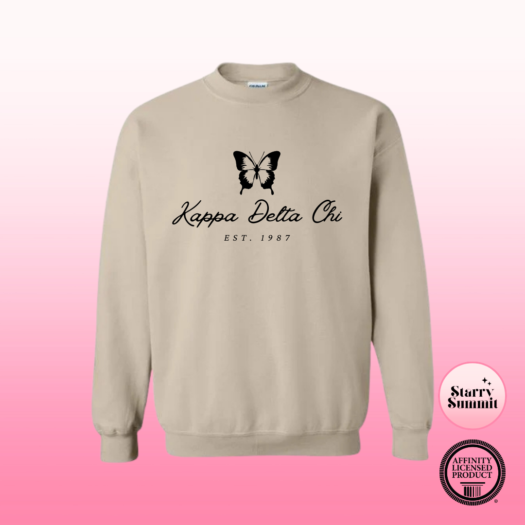 Kappa Delta Chi - Vintage Butterfly Crewneck