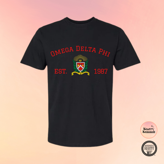 Omega Delta Phi - Crest T-Shirt